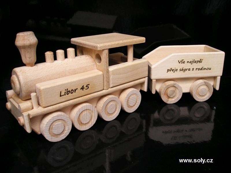 Dampflokomotive Holz-Eisenbahnen Lokomotive mit Kohletender