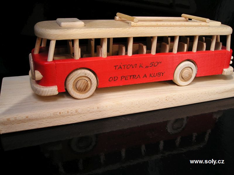 Roter Bus Modell Geschenk für Fans historischer Fahrzeuge