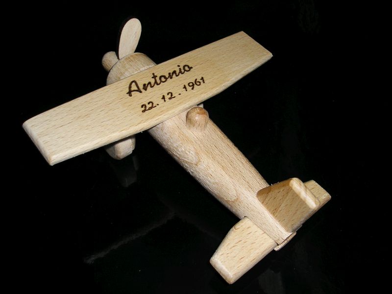 Geschenk-Modellflugzeug für Piloten Holzspielzeug