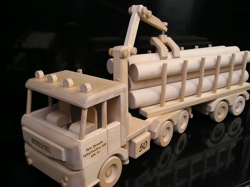 Forst Zugmaschine LKW mit Kran Geschenkeidee Modelle