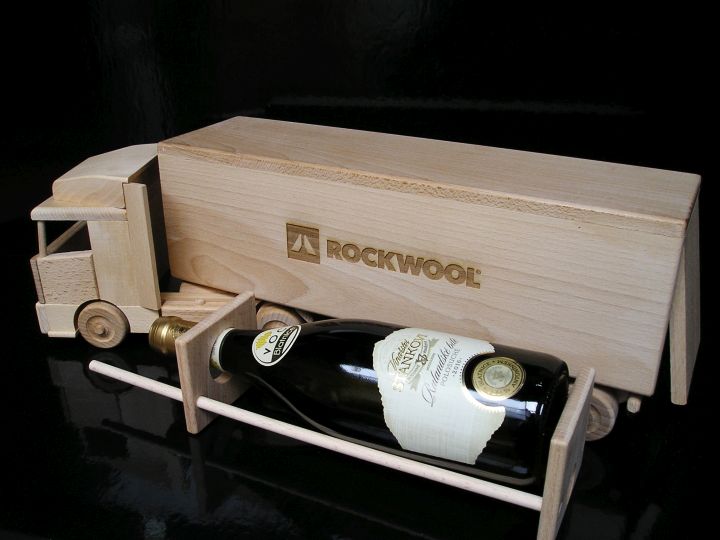 Holzgeschenk für Lkw-Fahrer