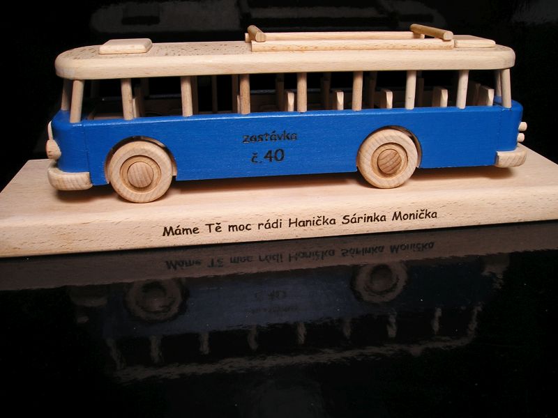 Holzbus RTO – Retro Modell Geschenk