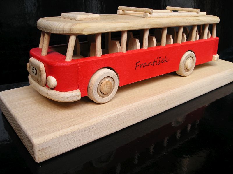 Roter Bus - Fahrer Geschenk mit Gravur