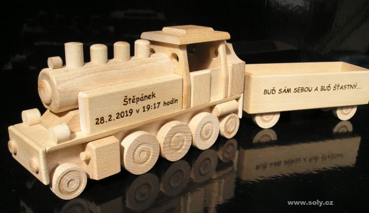 Dampflokomotive DR Holzspielzeug für Kinder