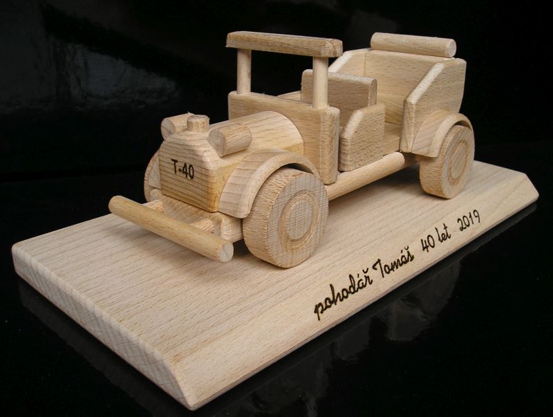 Holzauto Oldtimer Spielzeug, Geschenk für Sammler