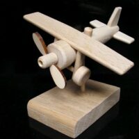 Holzflugzeug Geschenk zum Geburtstag für Piloten, Geschenk zum Ruhestand