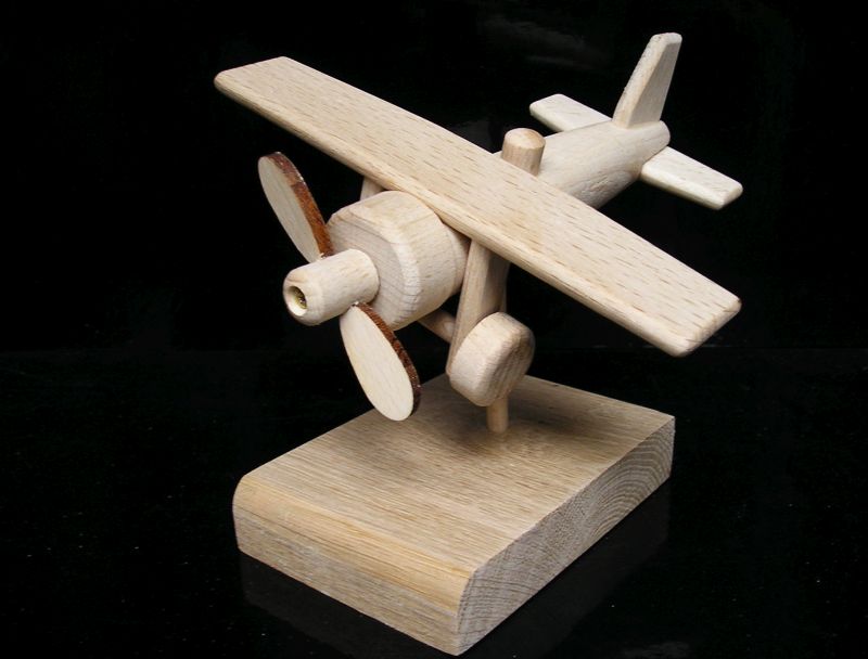 Holzflugzeug Geschenk zum Geburtstag für Piloten, Geschenk zum Ruhestand