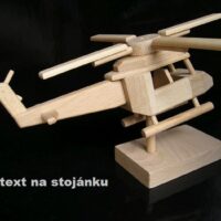 Vrtulník pro pilota vrtulníku na stojánku dárek pilot