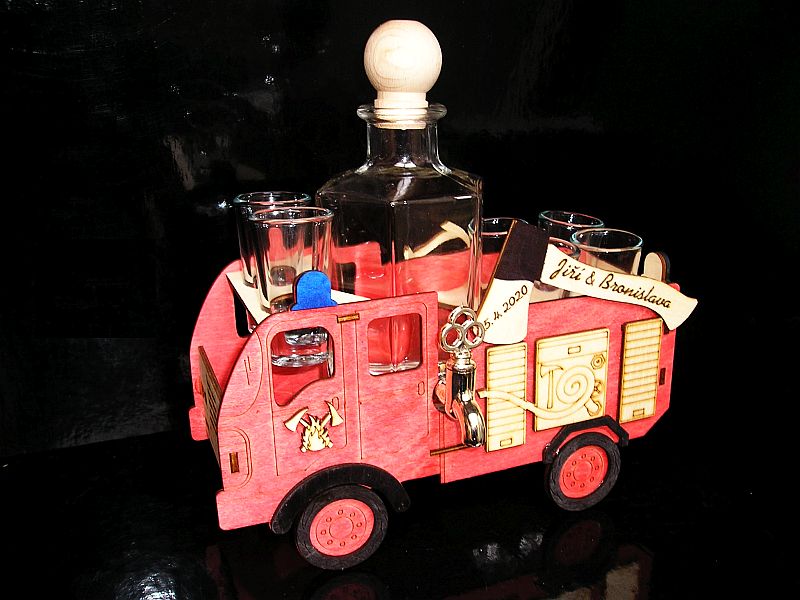 Geschenkflaschen für Alkohol Feuerwehrmann, Feuerwehr