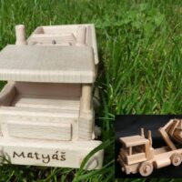 Holzspielzeug Container-Nutzfahrzeug Tatra Modell