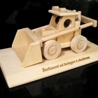 Landwirtschafts-Lader Traktor Holz Geschenk Spielzeug Modell