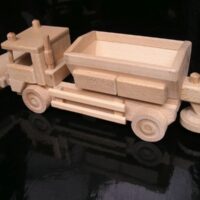 Holz-Streufahrzeug mit Schneepflug Spielzeug fur Kinder