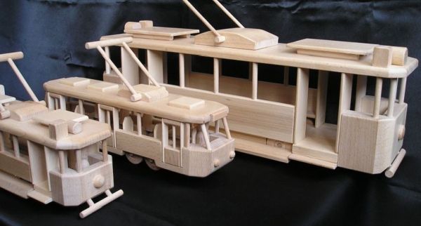 Strassenbahnfahrer Holz Geschenk