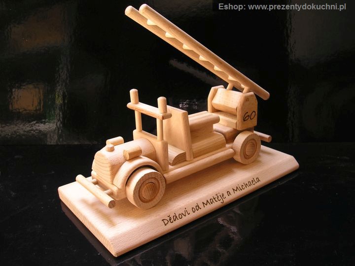 Holzgeschenke für Feuerwehrleute, Modell mit Leiter