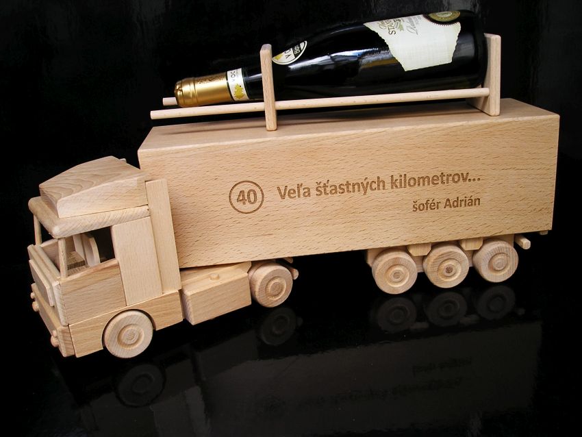 Holzgeschenk zum 40. Geburtstag Truck