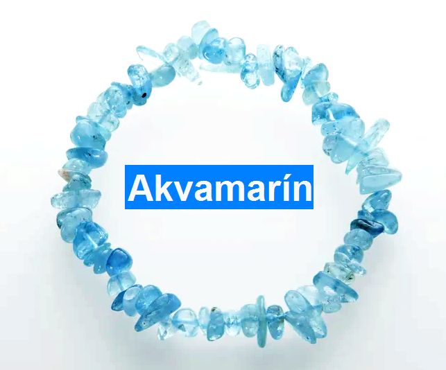 Aquamarin Armband aus Naturstein