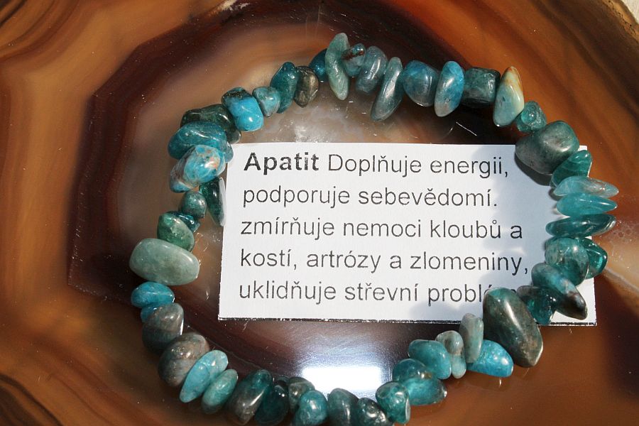 Náramek apatit minerál křišťál krystal