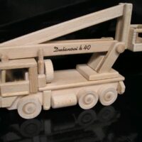 Hebebühne Modellfahrzeug Holzauto Geschenk, Spielzeug