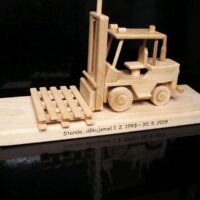 Geschenke für Lageristen, Logistik Modell eines Gabelstaplers