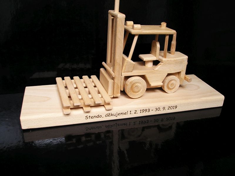 Geschenke für Lageristen, Logistik Modell eines Gabelstaplers