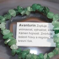 Náramek avanturín zlatý minerál krystal