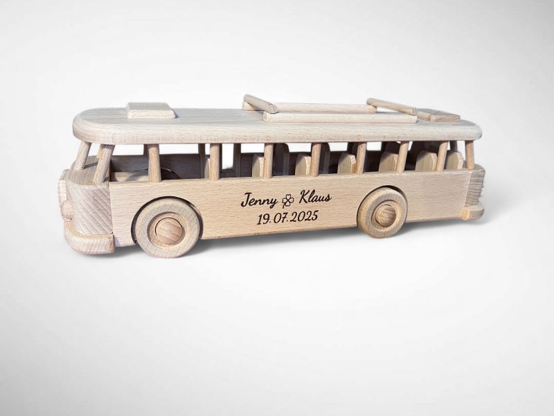 Bus Modell Holz Geschenk