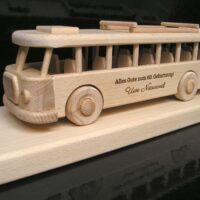 Busfahrer Geschenk aus Holz