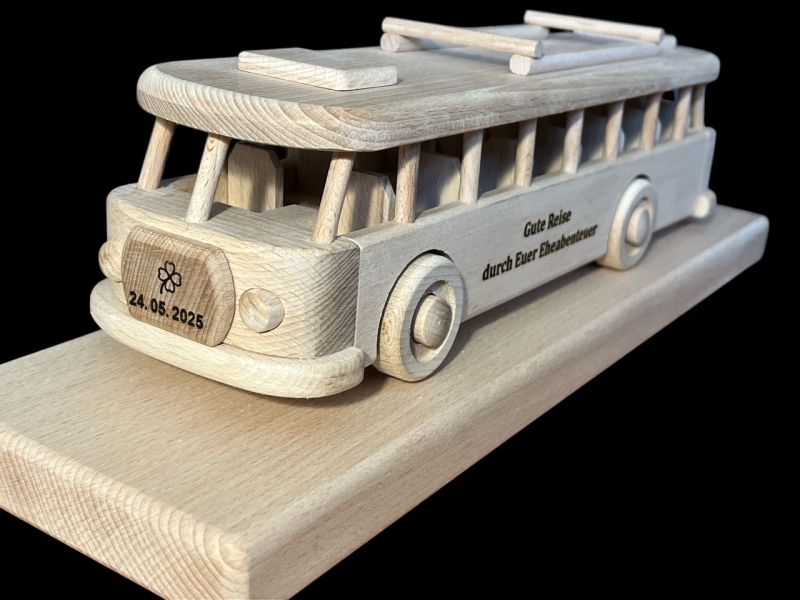 Busfahrer Geschenk Holzbus
