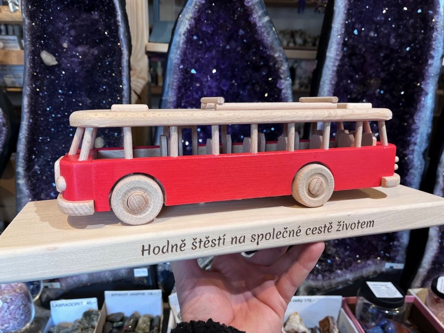 Holzmodell RTO Bus Geschenk Spielzeug