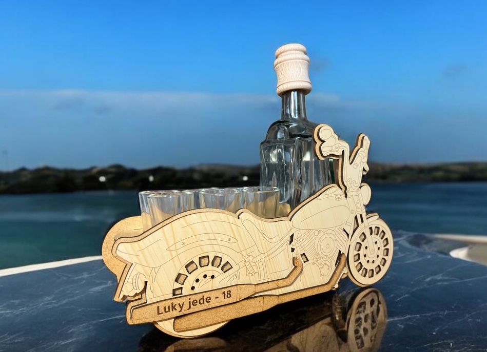 Motorrad-Flasche Geschenk 18