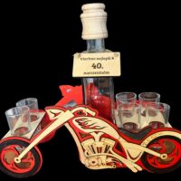 Flasche zum 40. Geschenkset für Motorradfahrer