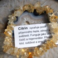 Náramek fluorit minerál křišťál