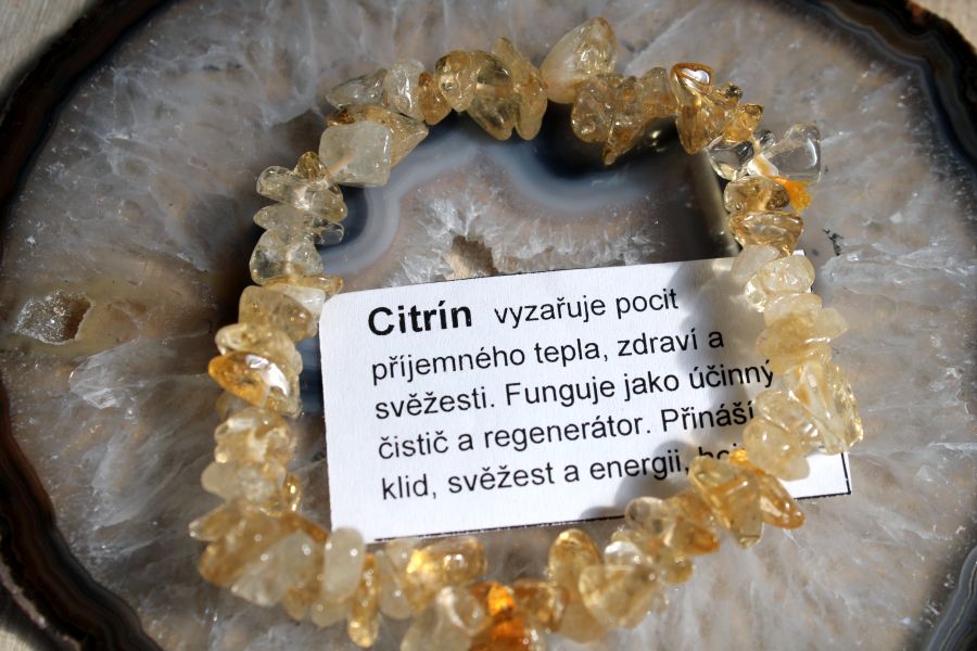 Náramek fluorit minerál křišťál