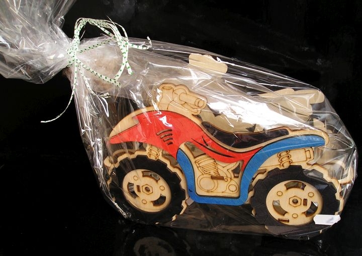 Flaschengeschenk für Quad-Fans
