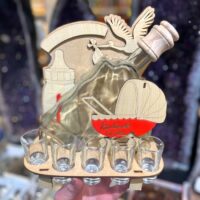 Geschenk zur Geburt Kinderwagen Flasche