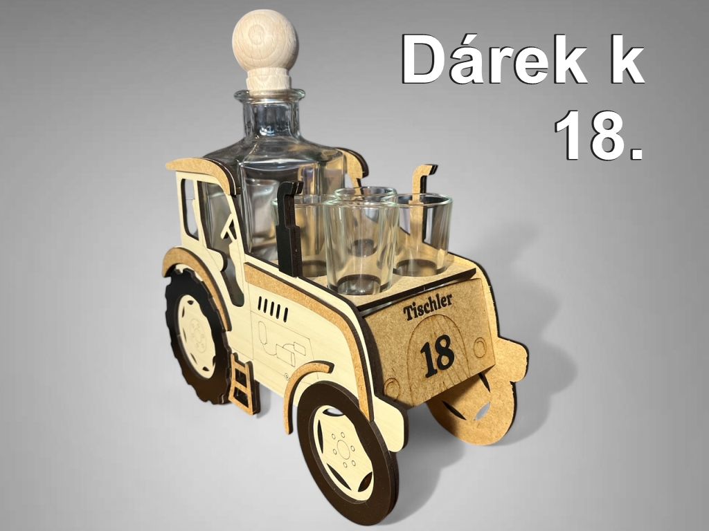 Geschenk für Traktorfahrer Flasche Modell
