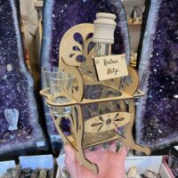 Schaukelstuhl lustiges Geschenk Flasche Rentenabschied
