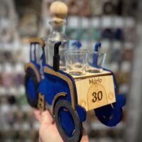 Alkoholf lasche TRAKTOR Geschenk 60 Jahre