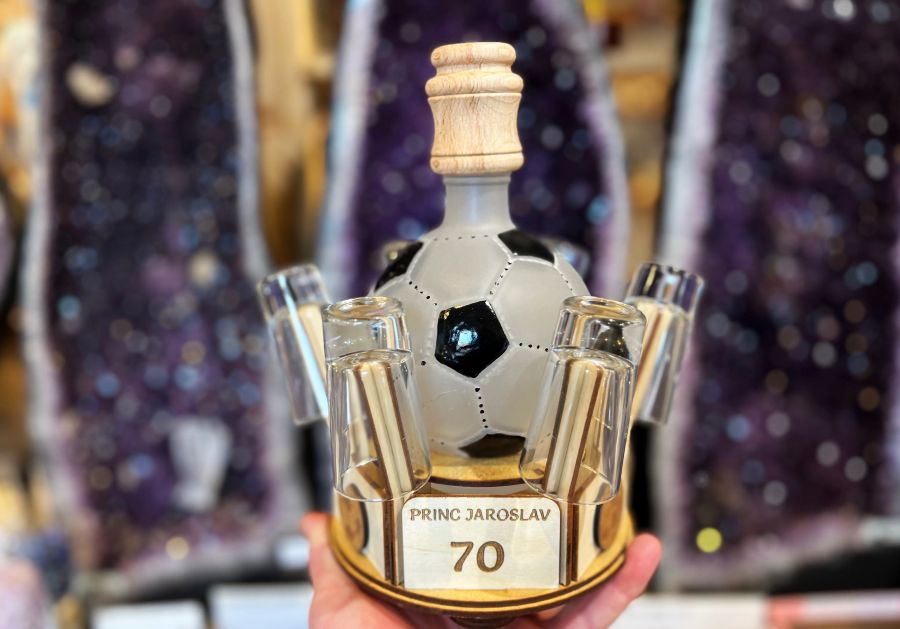 Geschenk, Flasche, Alkoholglas