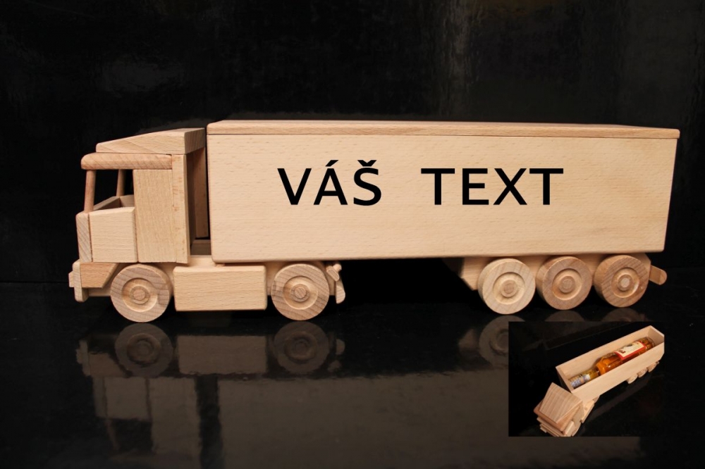 Geschenkflasche zum Geburtstag Truck LKW