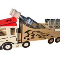 Geschenk mit Flasche Lkw für Fahrerinnen