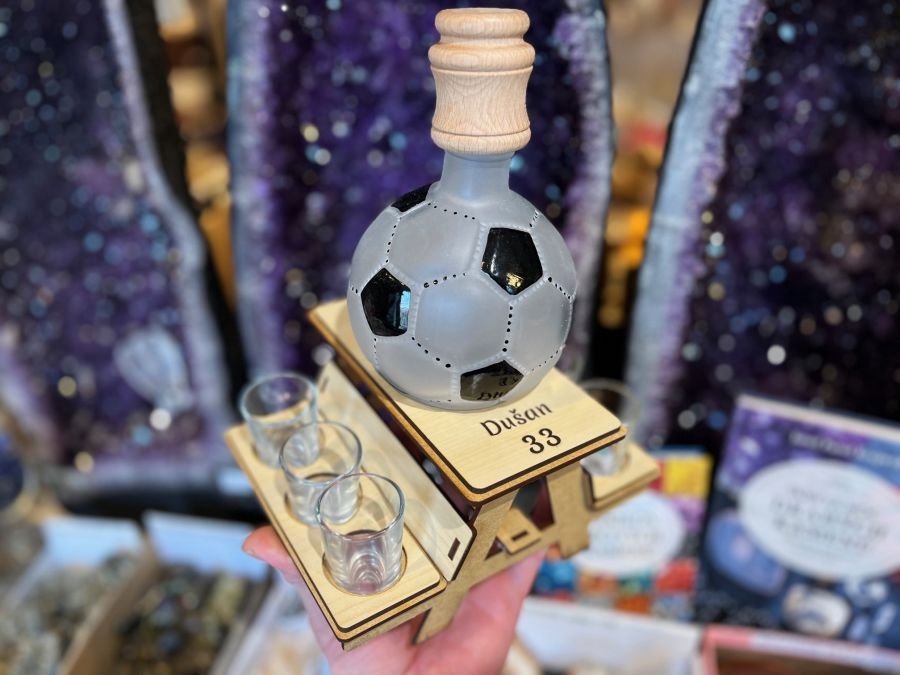 Fußball Geschenk zum 30. Geburtstag Bank Flasche