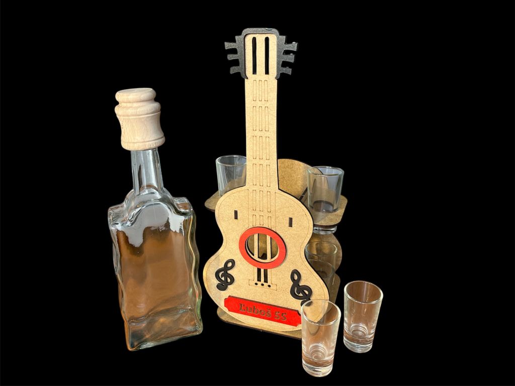 Flasche für Musiker Gitarristen zum Geburtstag