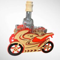 Sportmotorrad Geschenk Flasche