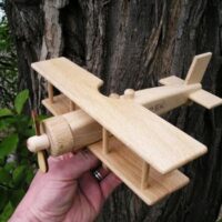 Geschenkmodell Flugzeug Holzspielzeug