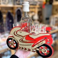 Originelles Geschenk für Biker Flasche zum 50.