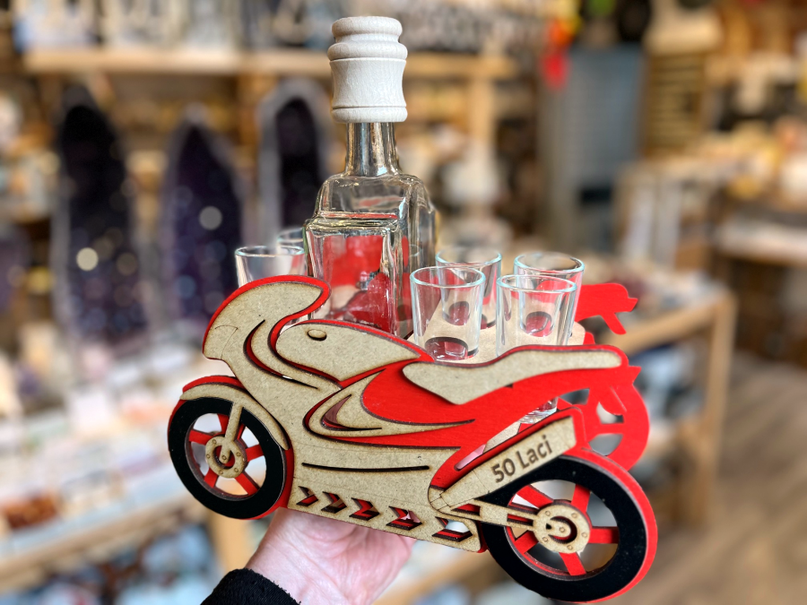 Originelles Geschenk für Biker Flasche zum 50.