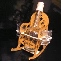 Ruhestand Flasche Schaukelstuhl Geschenk für Opa