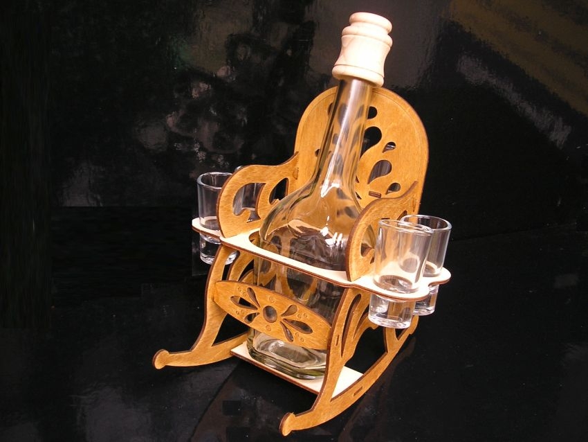 Ruhestand Flasche Schaukelstuhl Geschenk für Opa