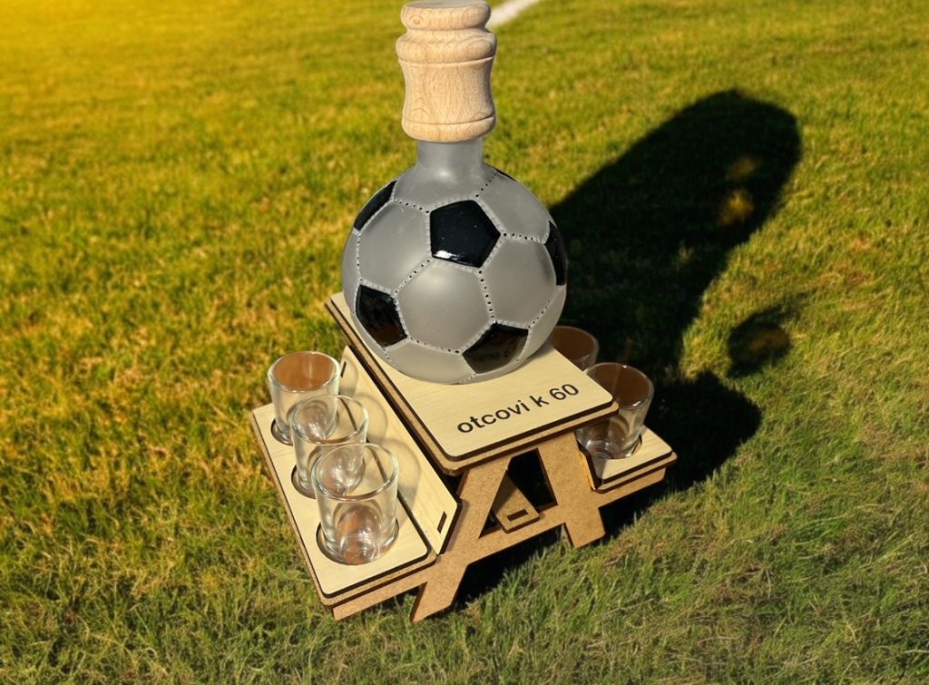 FUSSBALL Flasche Geschenk 60